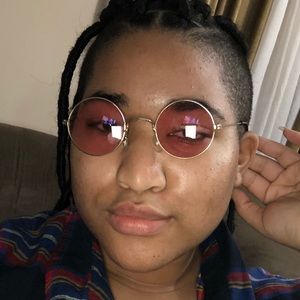 Retro pink sunglasses